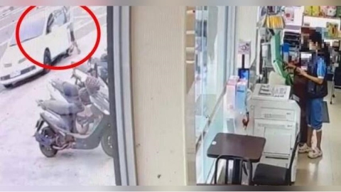 超商忘記熄火鎖車！女子返車驚見陌生男蜷縮後座　劫財又開車逃竄