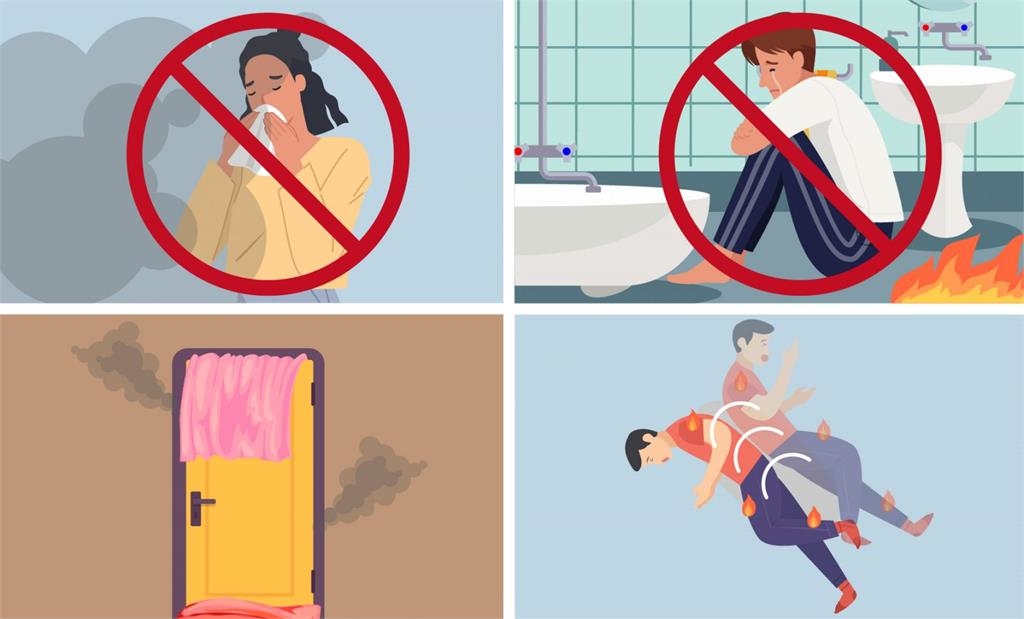 香港大火／別再用「濕毛巾」摀口鼻！消防局曝「保命3步」點名致命陷阱！