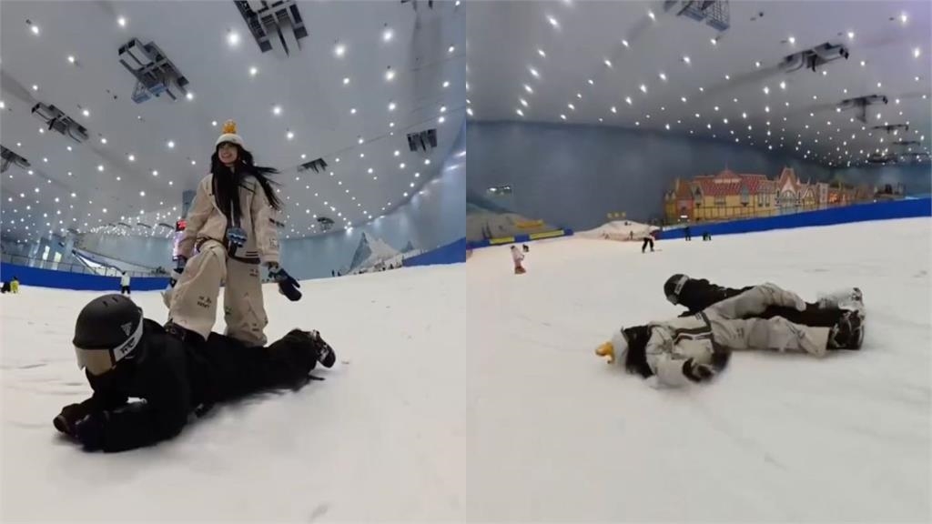 模仿「銀魂」滑雪剎車失敗！網紅「腳轉270度」斷腿骨折