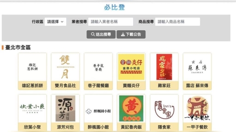 北市盯上「必比登」名店！   明年1月起強制登錄食材、違者最重罰10萬