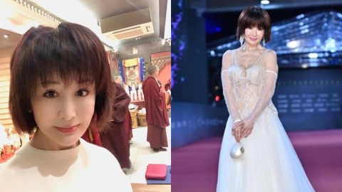 香港大火/潘迎紫不捨宏福苑百人罹難!親赴法會「跪地祈福」:離苦得樂