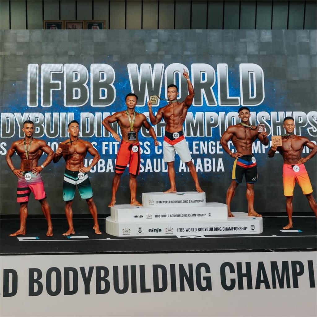 台灣之光!劉明毅世界健美錦標賽「摘雙金」 PO文曬金牌:結婚週年最好禮物