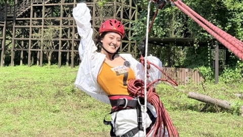 才傳車禍休養!顏曉筠冒險「高空國標」畫面曝光 挑戰極限被讚好勇敢