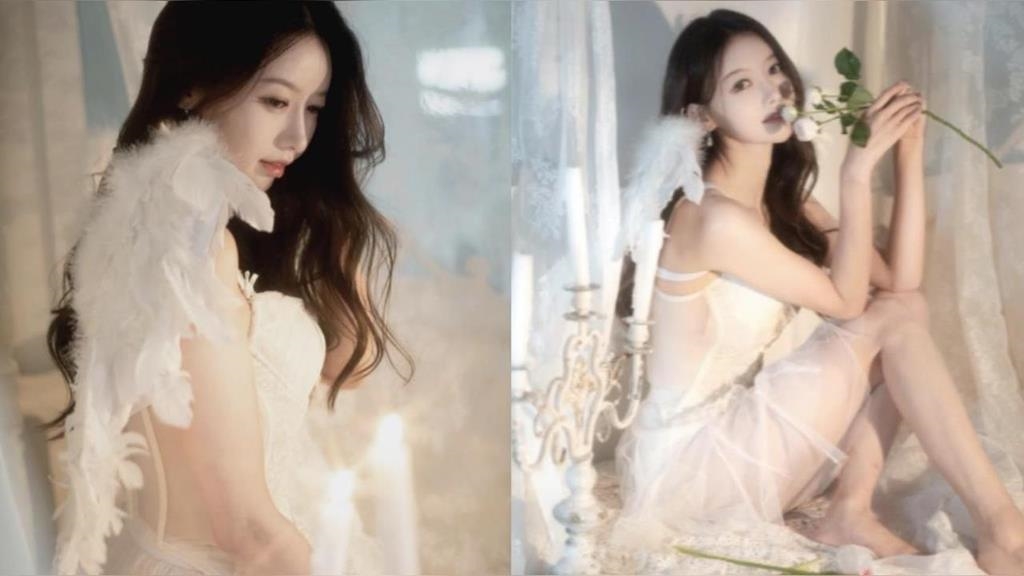 啦啦隊／魔鬼身材天使臉孔！李雅英「雪白蕾絲鏤空透視馬甲」上身曲線都給看