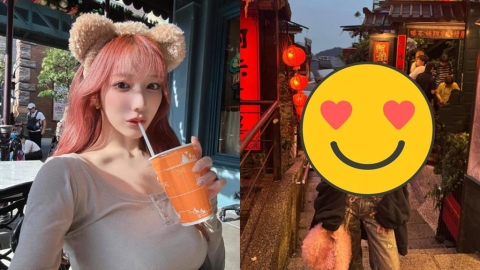 小宵虎南「0偽裝」現身九份阿妹茶樓　「傲人」街拍照吸3.3萬人讚爆！