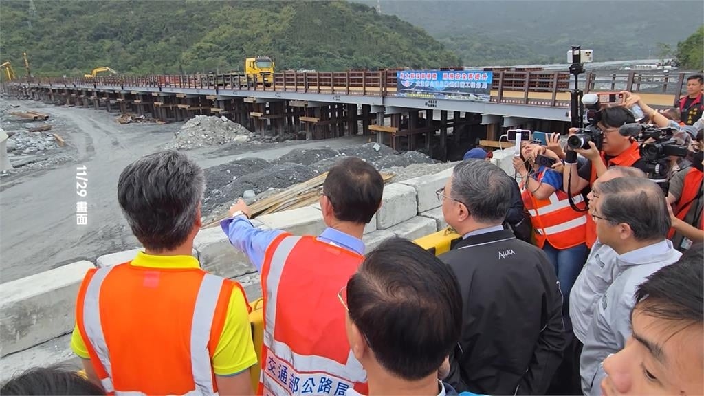 花蓮馬太鞍溪鋼便橋已進度超前！　預計明年1月底前搶通