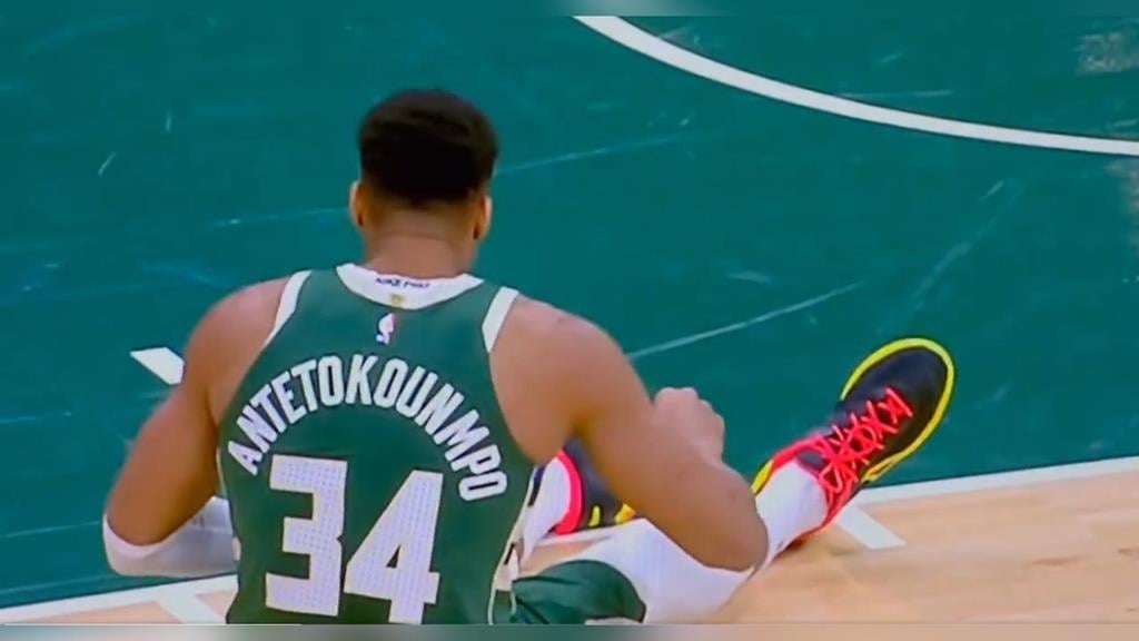 NBA(影)／才剛傳出「賣我」就受傷！字母哥對活塞右小腿拉傷立刻退場