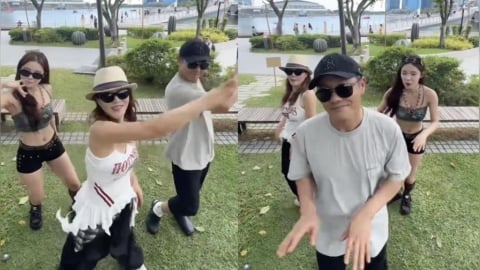 啦啦隊(影)／爸媽一起入鏡！李多慧高顏值「全家福」合體熱舞！網：岳父岳母好