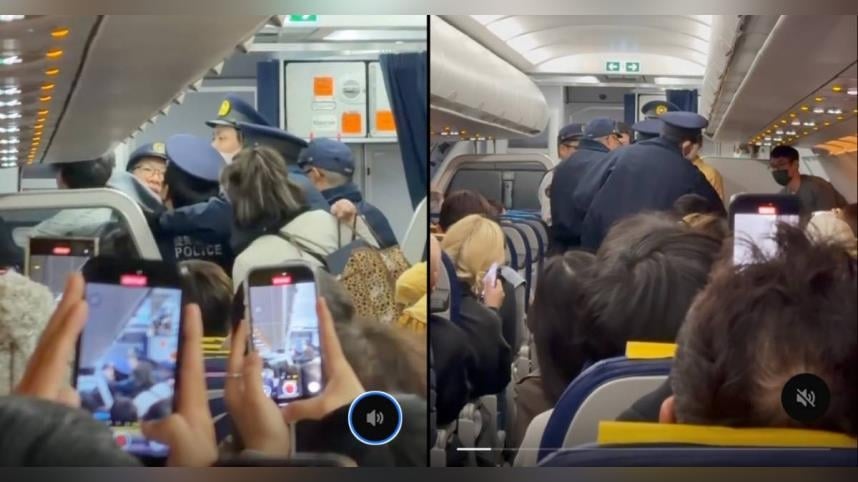 台男喝醉鬧機延誤48分鐘　日航警「強制拉下機」乘客拍手歡呼