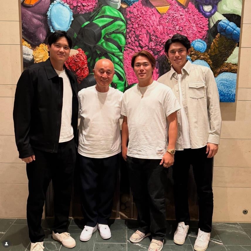 MLB(影)／「中0日」山本由伸慶祝奪世界大賽MVP　大啖米其林三星壽司達比修也