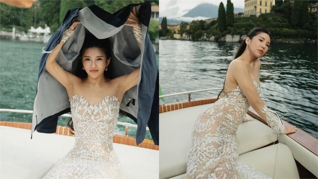 壯壯頂低溫「雪白薄紗」全透視！趴遊艇秒變「超兇美人魚」粉瘋喊：暈船了！