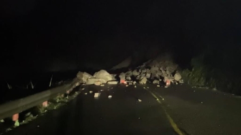 遊客注意!太平山「宜專一線」凌晨落石中斷 下午恢復通行