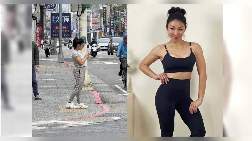 娛樂報報／筋肉媽媽不畏寒短袖上街　等紅燈結實身材藏不住