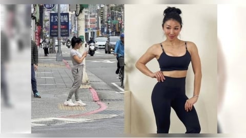 娛樂報報/筋肉媽媽不畏寒短袖上街 等紅燈結實身材藏不住