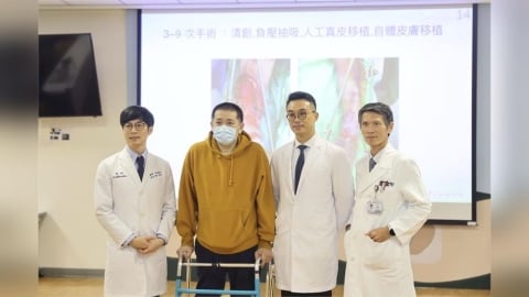 單親爸車禍「雙腳幾截斷…」   新光醫院奇蹟115天成功保肢