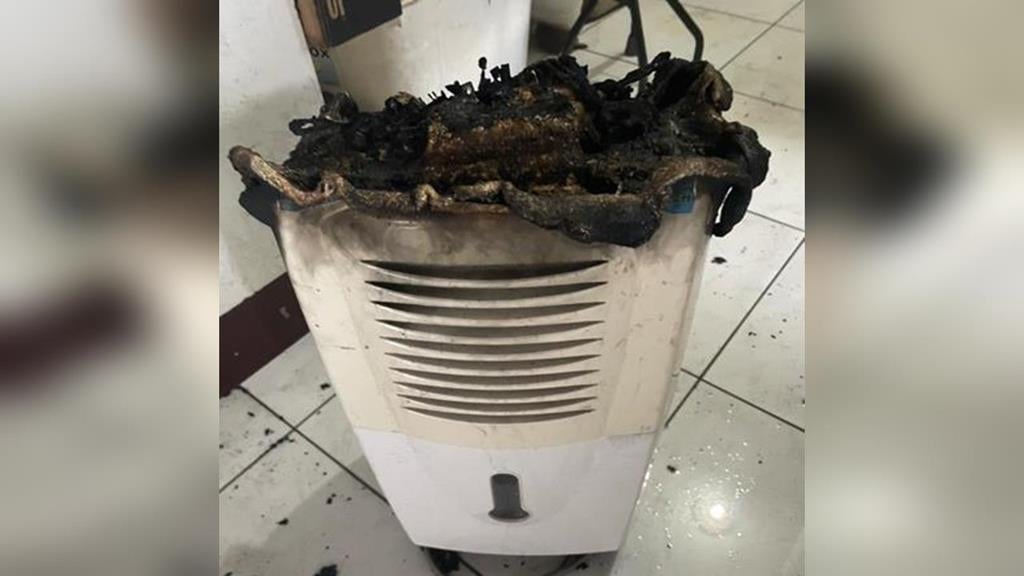 除濕機成火源？　基隆民宅電器突起火　屋主事後得知為「召回機種」