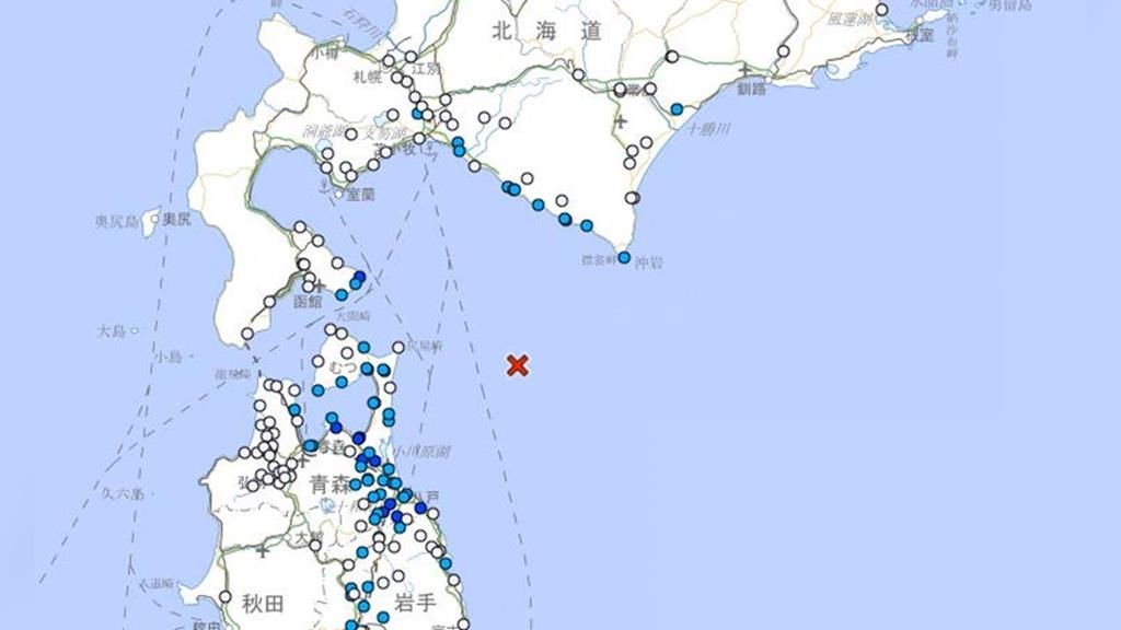 最新／日本青森外海又震！17:09 又有規模5.3地震