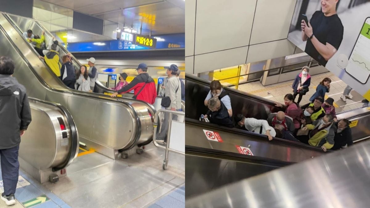 圖／北捷站務人員第一時間上前協助。（翻攝 Threads／@dailyhsing）