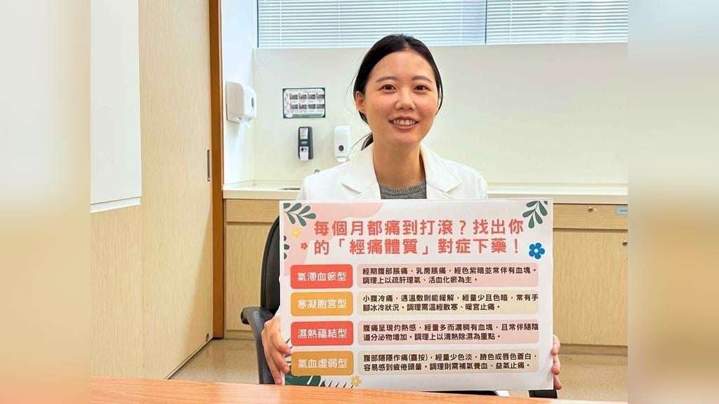 台灣八成女性曾經痛！中醫揭四大體質，針灸艾灸對症下藥緩解PMS