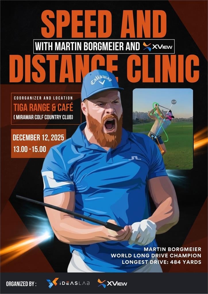 綜合(影)/高爾夫怪力男!馬丁曾創「擊球最遠世界冠軍」12月訪台分析科學化訓練