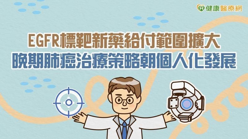 EGFR標靶新藥給付範圍擴大　晚期肺癌治療策略朝個人化發展