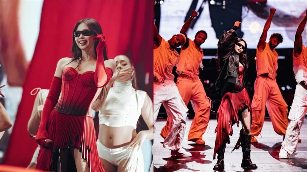 Jennie「暗黑紅色馬甲裙」秀完美好身材!2.3萬粉絲朝聖狂讚:美得像紅寶石