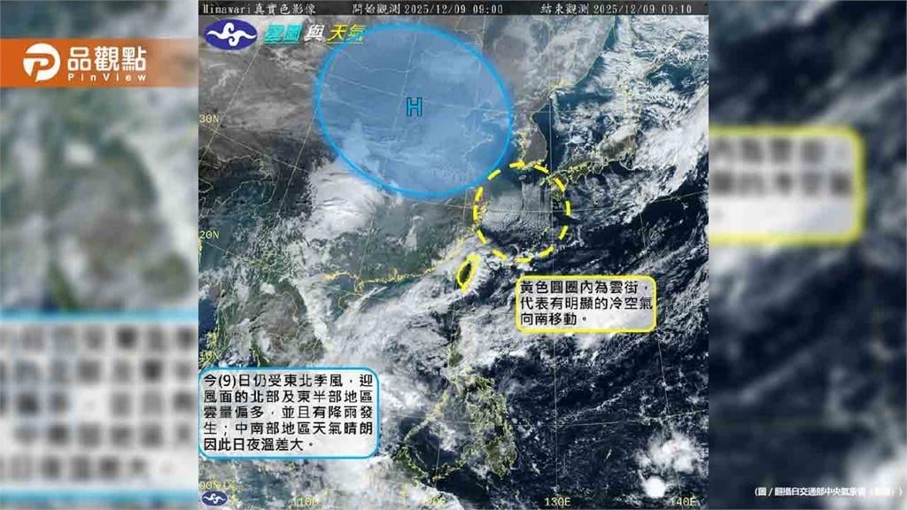 入冬首波冷氣團週末殺到！最低溫恐破10度以下