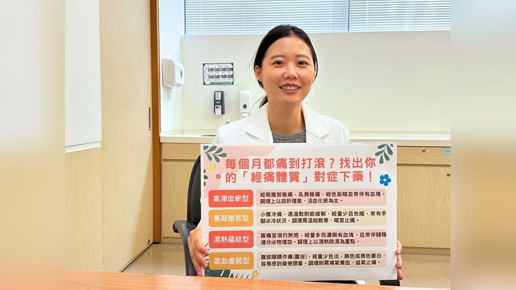 台灣八成女性曾經痛！中醫揭四大體質，針灸艾灸對症下藥緩解PMS