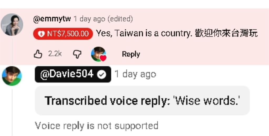 千萬網紅「丟234萬業配報酬」仍堅稱:台灣是國家!她嘆:不像一些台灣藝人…