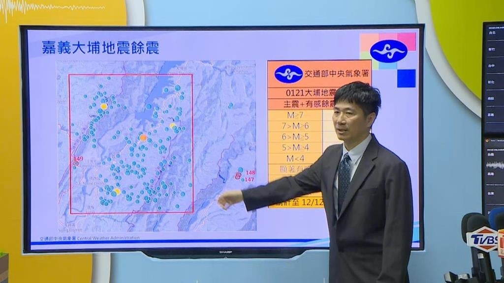 南台灣整夜連四震！「最大規模4.7」氣象署曝成因　後續仍有小餘震