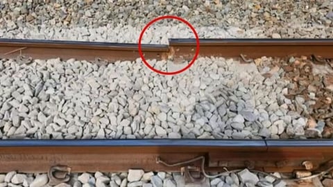 日夜溫差大? 台鐵「善化-新市」間「鋼軌斷裂」