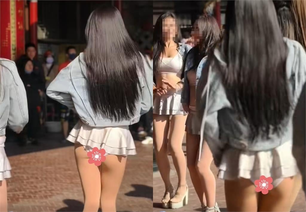 廟會正妹辣舞「白色三角褲」全看光!一轉身「掉出麻辣QQ蛋」21秒片瘋傳