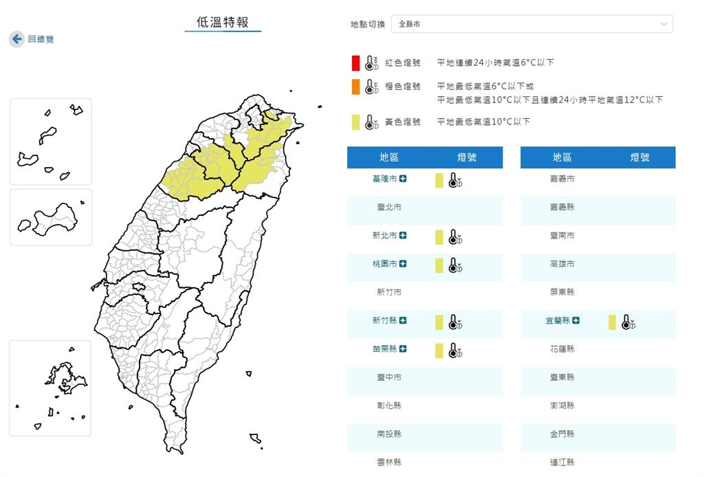 冷氣團抵達!粉專示警「各地越晚越寒冷」 這2區低溫探10度