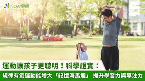 運動讓孩子更聰明!科學證實:規律有氧運動能增大「記憶海馬迴」 提升學習力與專注力