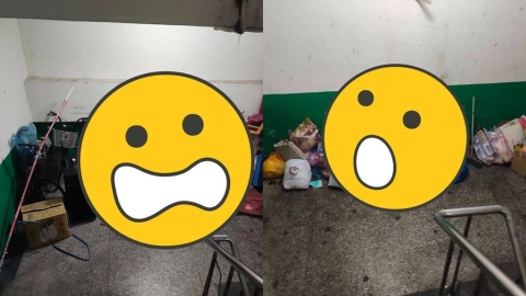國宅「樓梯轉角堆滿垃圾」畫面曝!網友嚇爛原PO直言:最噁心最髒的