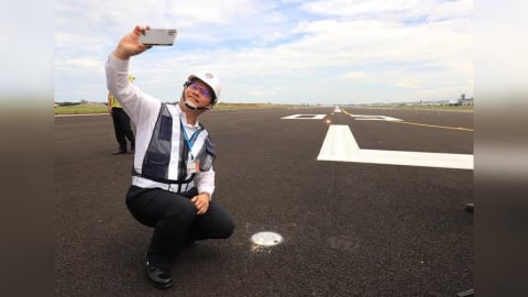 桃機三航廈北廊廳試營運 林佳龍讚「真美」:讓國門印象再升級