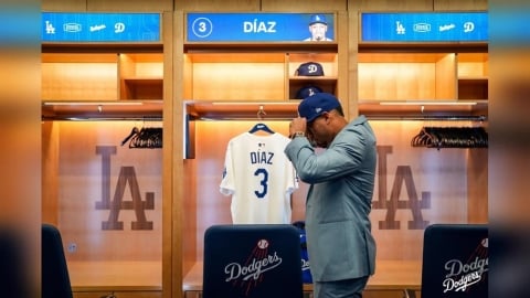 MLB(影)／嗨到警衛都來敲門！迪亞茲確定加盟道奇連高層都忍不住開趴慶賀