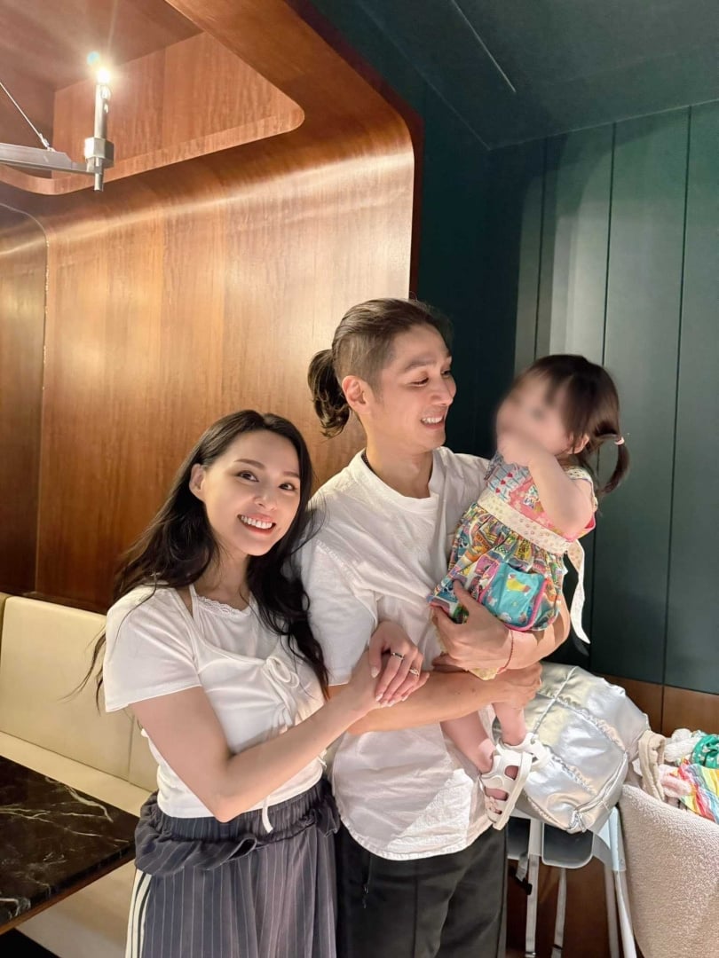 有女萬事足的熊熊,還想再跟老公拚第二胎。(圖/翻攝自熊熊臉書)