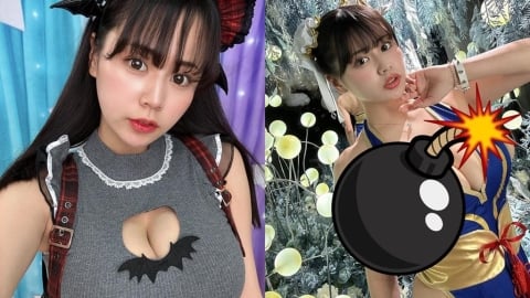 女優田野憂化身核彈級春麗！「巨大糖葫蘆」溢出旗袍險掉地…網暈爛：要爆炸了