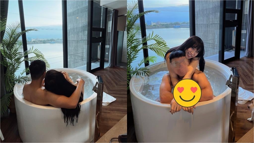 網紅黃小愛甜勾男友「浴缸全裸貼貼」!大尺度閃瞎粉:要經營付費平台了?