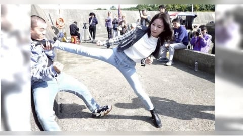 張家瑋寒流拍打戲　被旋轉摔地累癱：真的沒力氣了