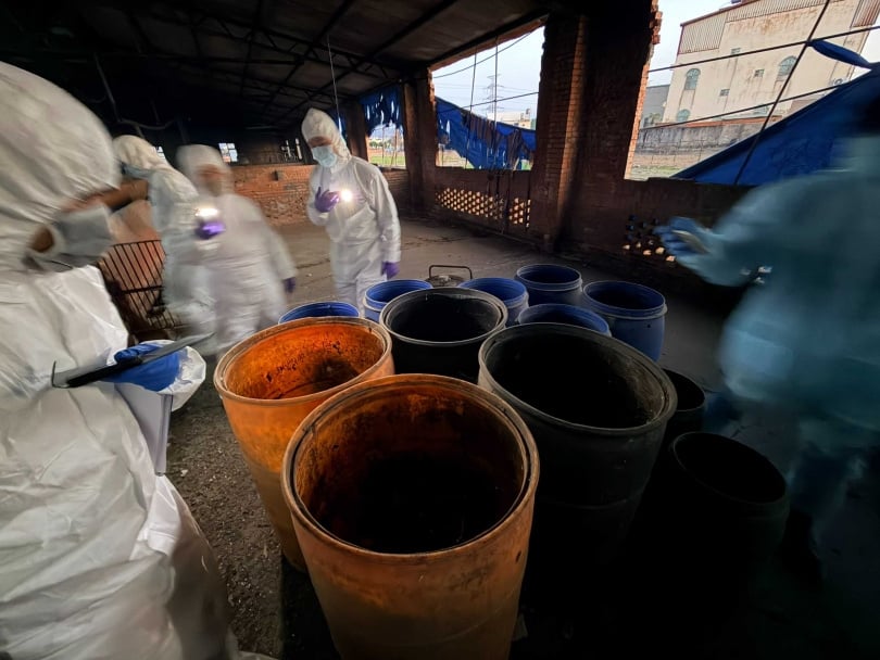 守護養豬產業安全!中市府查獲龍井區違規廚餘養豬,後續將處最高400萬罰鍰。(圖/台中市政府農業局提供)