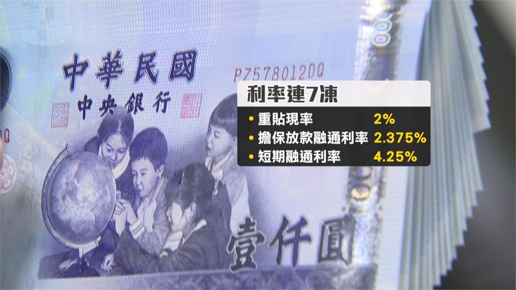 央行利率「連七凍」！　房市管制不變　集中度回歸銀行控管