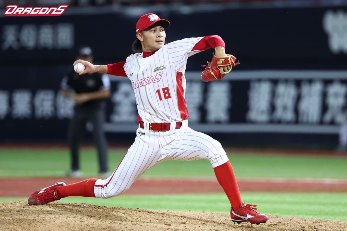 圖/台灣職棒味全龍王牌投手「龍之子」徐若熙。(資料照)