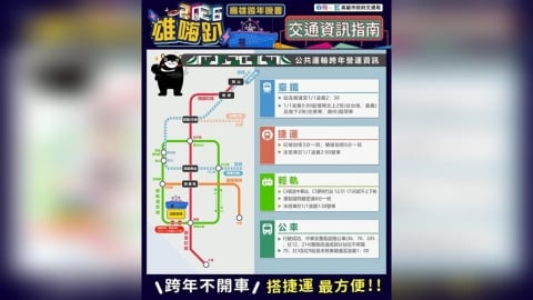 2026跨年疏運！高雄捷運、輕軌延長營運至「這時」　交管措施曝光