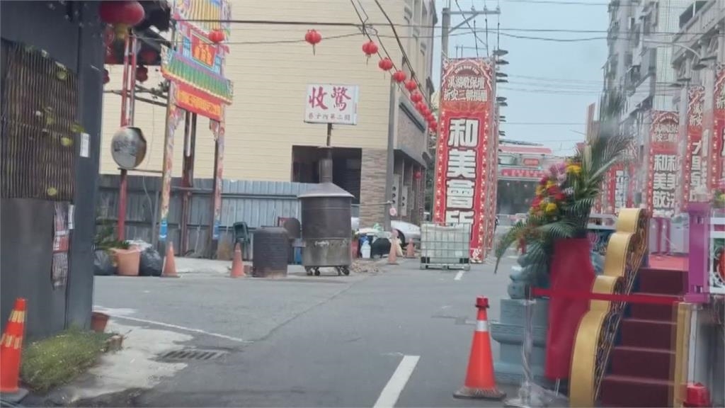 彰化溪湖建醮搭神壇牌樓.精神堡壘　民眾怨出入不便影響交通