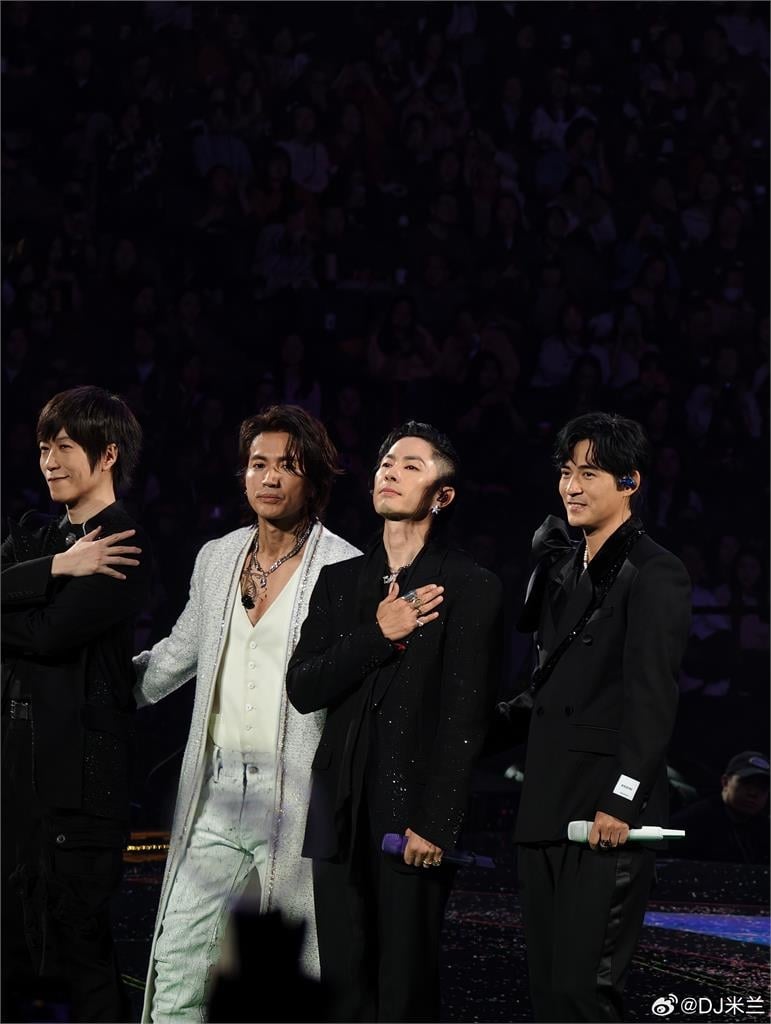 F3+阿信上海開唱！粉絲曬現場照喊「謝謝朱哥」…釣本尊怒回：有那難嗎？