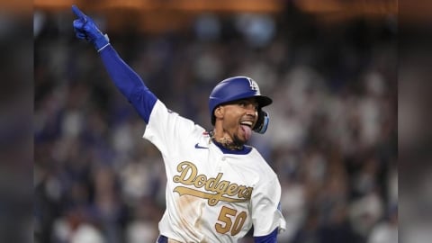 MLB(影)／小秀投籃展優異手感！道奇MVP三連星「木屐」曝休賽季不打籃球原因