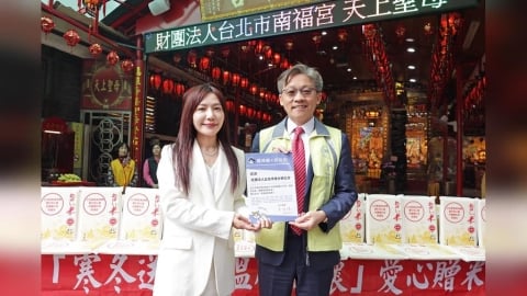 吳沛憶促成寒冬送暖　送弱勢家庭2500包愛心米