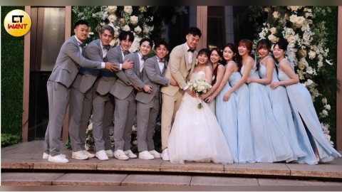 禾羽擔任王齊麟婚禮伴娘幸運抽中捧花　喊話：歡迎介紹對象